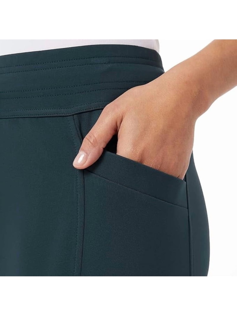 32 Degrees Heat Women's Tech Fleece Jogger Pants ( Deep Peacock, XXL) - Picture 4 of 6